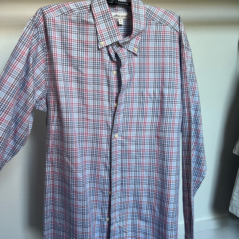 Men's Peter Millar Button-Down Shirt - Summer Comfort